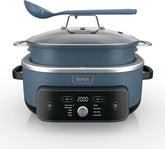 Ninja® PossibleCooker™ PRO Plus, 8.5-qt, Blue Macaron, MC2001 | 9-in-1 replaces 16 tools, 1400W, Slow Cook, Sear, Sauté, Proof, Pasta/Rice, oven-safe ceramic pot, cooker-to-oven-to-table.