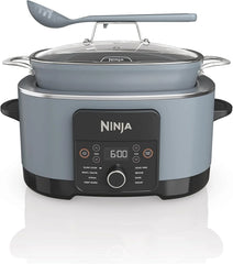 Ninja® PossibleCooker™ PRO 14-in-1, 8.5-qt, Sea Salt Gray, MC1001 | 14-in-1 replaces 14 appliances, Triple Fusion Heat®, slow cook, sauté, roast & steam, nonstick oven-safe pot to 500°F.