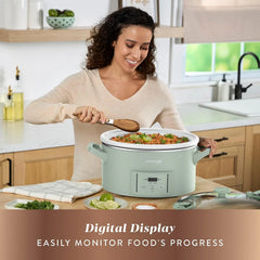 Crock-Pot® Design Series 7-Quart Programmable Slow Cooker, Desert Sage Green