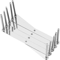 Adjustable Plate Organizer Rack,Multi Function Storage Rack Divider for Slow Cooker Cooking Telescopic