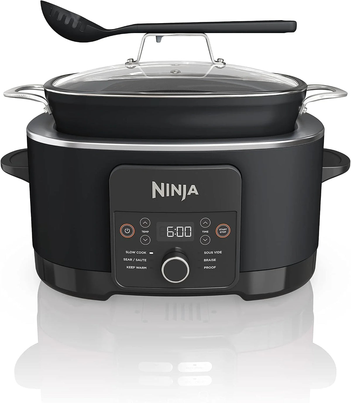 Ninja® PossibleCooker™ PLUS 12-in-1, 8.5-qt, Black, MC1010 | 12-in-1 replaces 12 appliances, Sous Vide & Proof, glass lid, nonstick oven-safe pot to 500°F, cooker-to-oven-to-table.