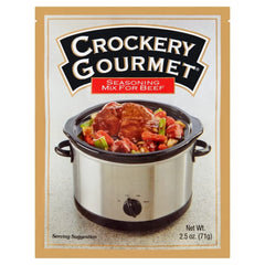 Crockery Gourmet Seasoning Mix for Beef, Powdered Seasoning with Added Beef Flavor for Slow Cooker Meals, Just Add Mix, 2.5-Ounce Packets (Pack of 3 Packets)