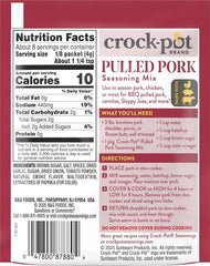Crock-Pot Pulled Pork Seasoning Mix, 1.25 Ounce (Pack of 3)