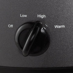 Crock-Pot 7-Quart Manual Slow Cooker, Family Size Serves 8+ People & Fits 6-lb Roast, Removable Stoneware with Warming Setting, Dishwasher Safe for Easy Cleanup, Charcoal