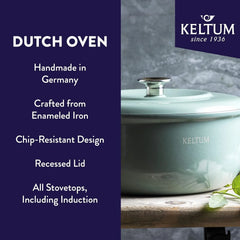 3.1 L Enameled Dutch Oven, Green
