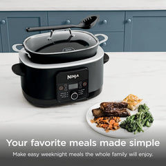 Ninja® PossibleCooker™ PLUS 12-in-1, 8.5-qt, Black, MC1010 | 12-in-1 replaces 12 appliances, Sous Vide & Proof, glass lid, nonstick oven-safe pot to 500°F, cooker-to-oven-to-table.